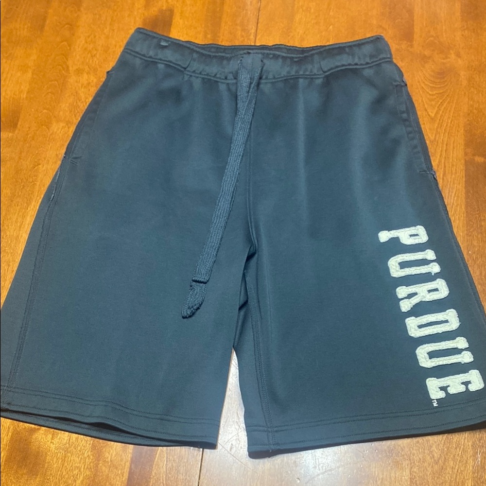 Colosseum Purdue Gray Athletic Shorts with Elastic Waistband